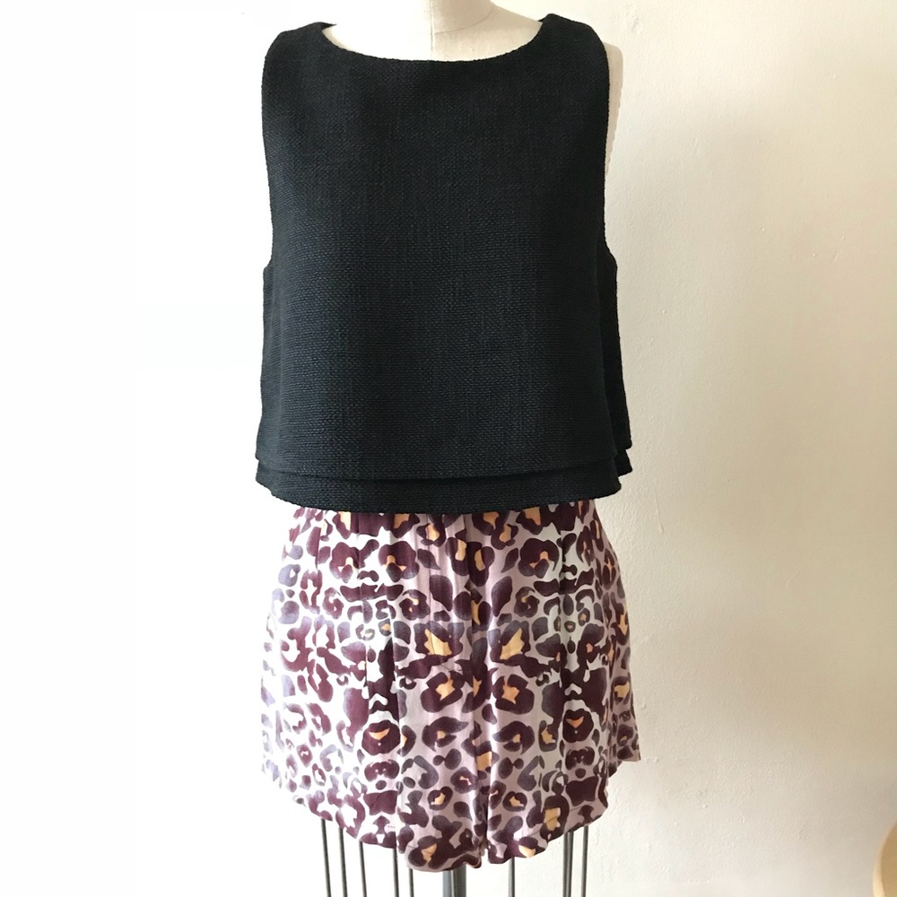 Mara Hoffman Hi-Waist Shorts in Leopard, sz 2